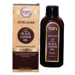 iCan London Pure Black Castor Oil (Extra Dark) - 125ml