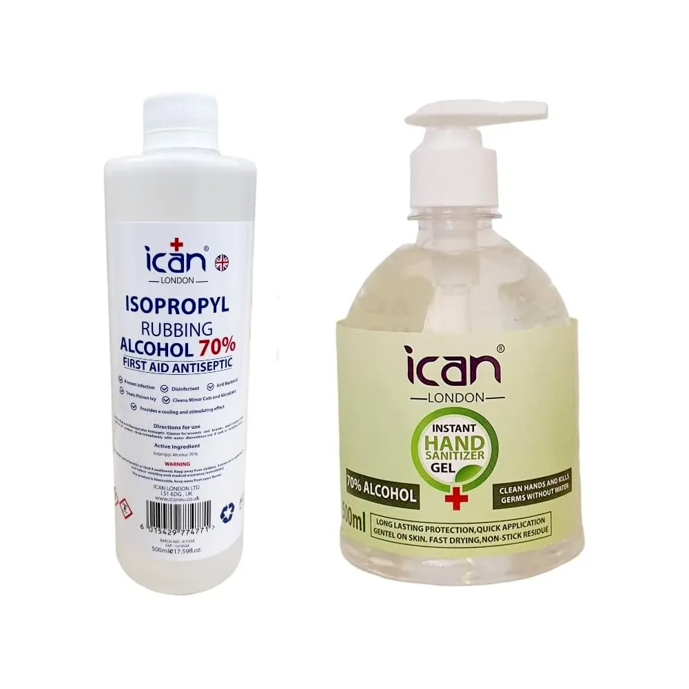 Isopropyl Rubbing Alcohol + Instant Hand Sanitizer