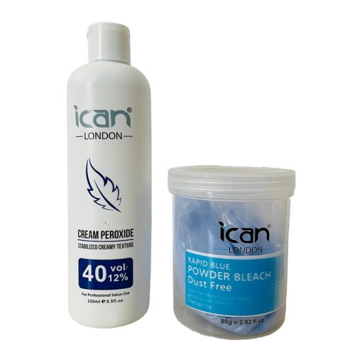 iCan London Cream Peroxide + Rapid Blue Powder Bleach