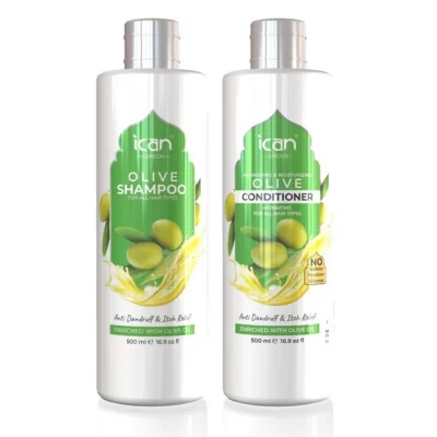 iCan London Olive Shampoo and Conditioner set 500ml