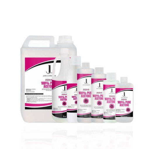 JAN LONDON 100% Pure Acetone Nail Polish Remover for UV/LED Gel